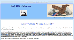 Desktop Screenshot of earlyofficemuseum.com